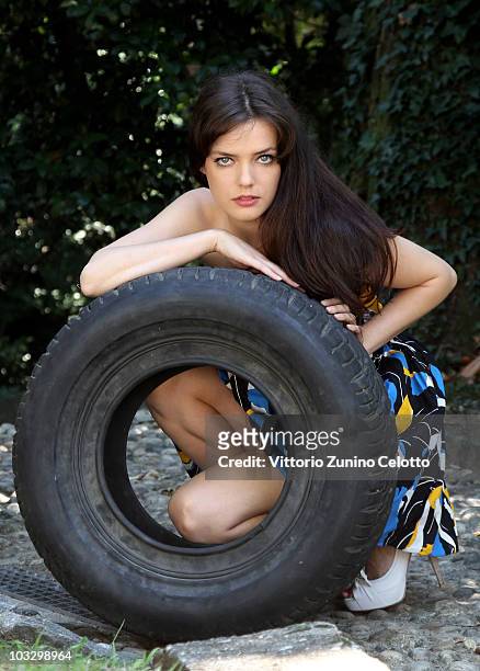 Actress Roxane Mesquida attends a portrait session on August 8, 2010 in Locarno, Switzerland.