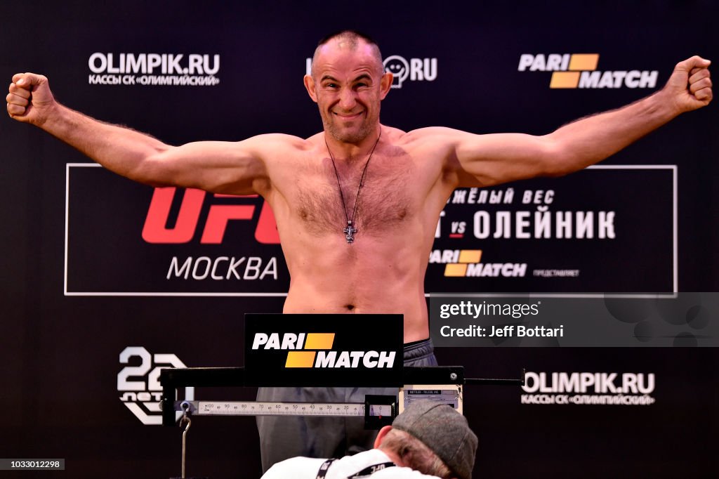 UFC Fight Night Weigh-in