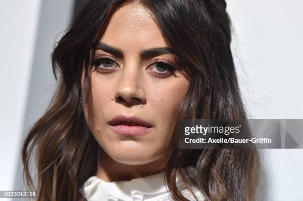 Lorenza Izzo arrives at the premiere of Amazon Studios' 'Life Itself' at ArcLight Cinerama Dome on September 13, 2018 in Hollywood, California.
