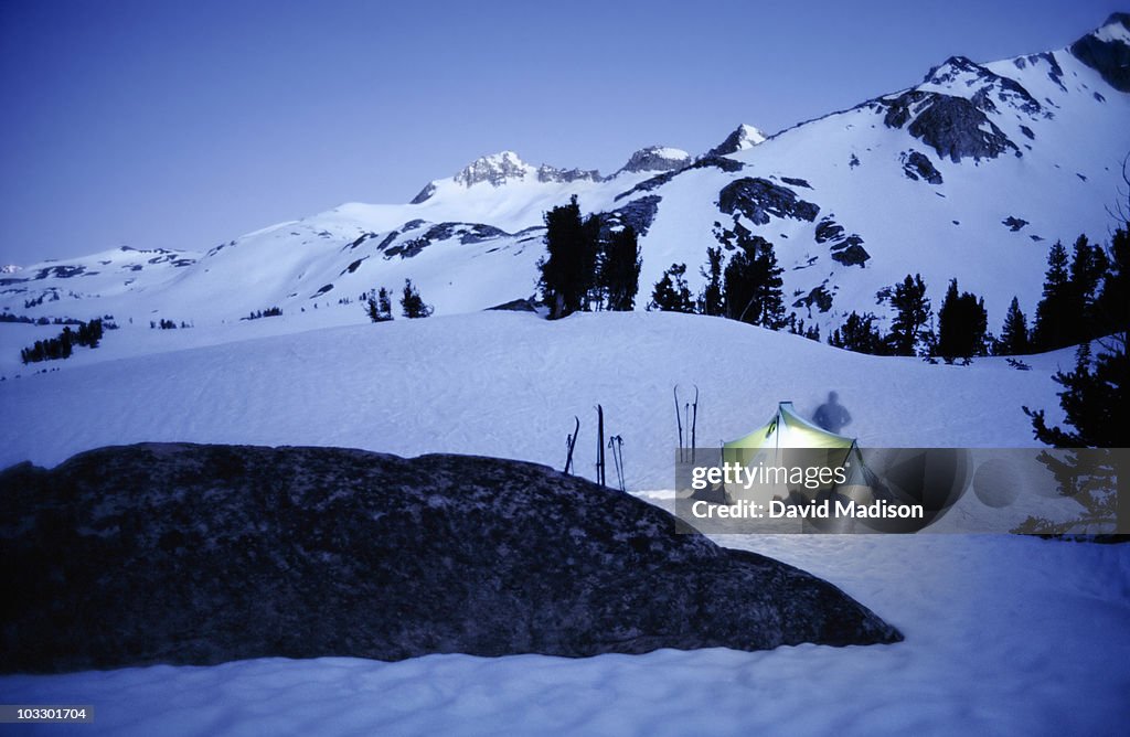 Ski camping, Yosemite National Park