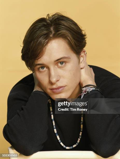 Singer Mark Owen of English boy band Take That, circa 1993.