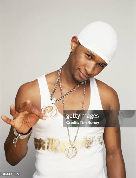 American R&B musician Usher, circa 2001.