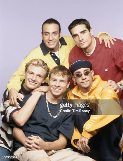 American boy band Backstreet Boys, circa 1995.