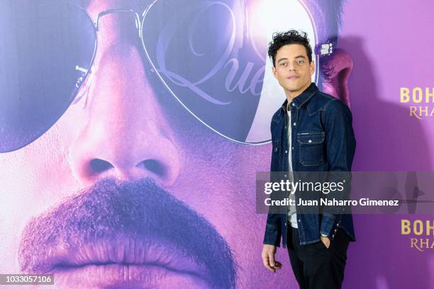 Rami Malek attends 'Bohemian Rhapsody' photocall at Villa Magna Hotel on September 14, 2018 in Madrid, Spain.