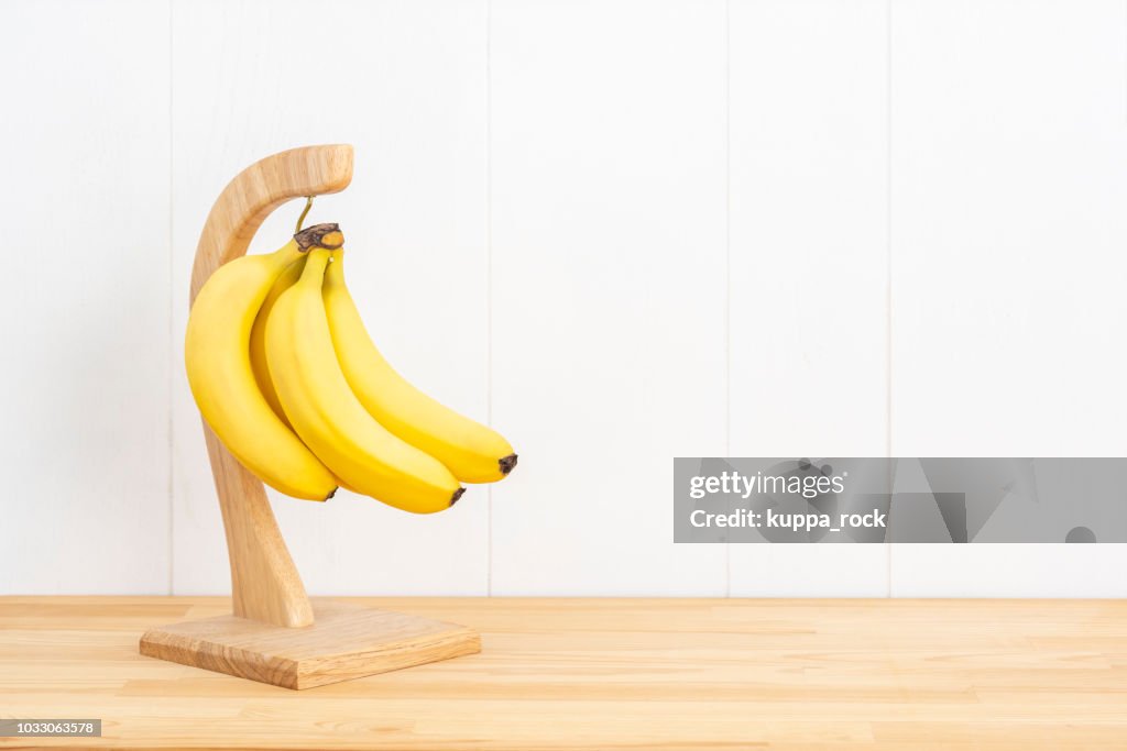 Wooden banana hanger