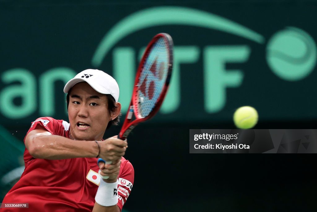 Japan v Bosnia & Herzegovina - Davis Cup World Group Play-Off - Day 1