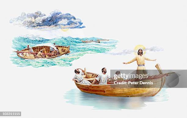 Jesus Commanding Jesus Boat Photos and Premium High Res Pictures - Getty Images