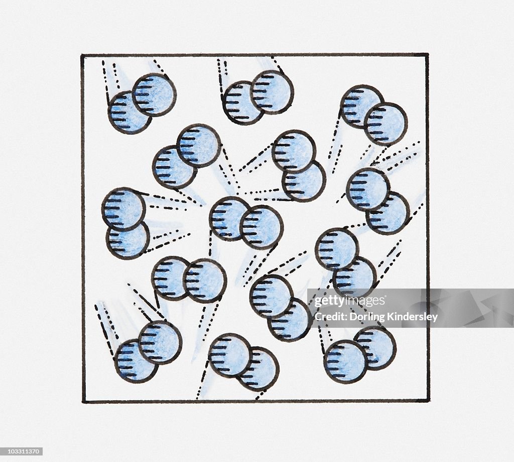 Compressed Soundwave Illustration Of Air Molecules Compressed Together Creating Sound Waves ...