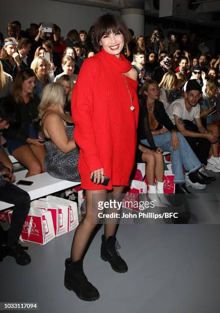 Daisy Lowe attends the Marta Jakubowski Show during London Fashion Week September 2018 at The BFC Show Space on September 14, 2018 in London, England.