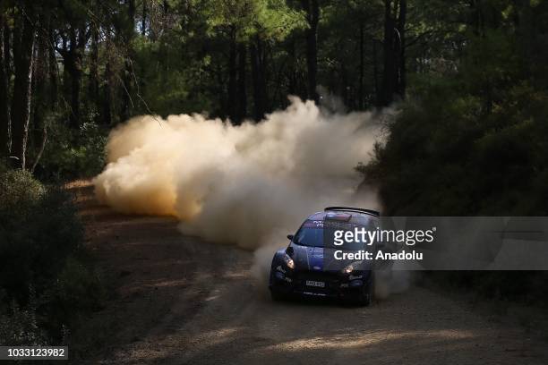 Pedro Heller of Chile and Pablo Olmos of Argentina compete in their Ford Fiesta R5 during the day 2 of the FIA World Rally Championship Turkey 2018...