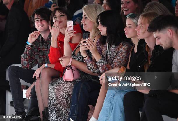 Daisy Lowe attends the Marta Jakubowski Show during London Fashion Week September 2018 at The BFC Show Space on September 14, 2018 in London, England.