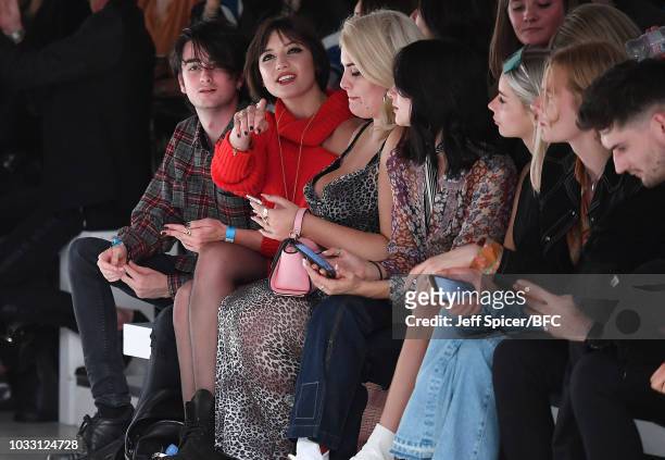 Daisy Lowe attends the Marta Jakubowski Show during London Fashion Week September 2018 at The BFC Show Space on September 14, 2018 in London, England.