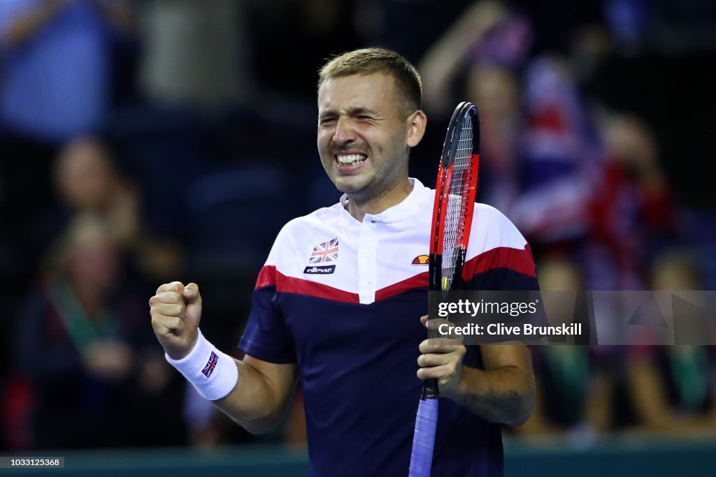 Great Britain v Uzbekistan - Davis Cup by BNP Paribas World Group Play Offs - Day One