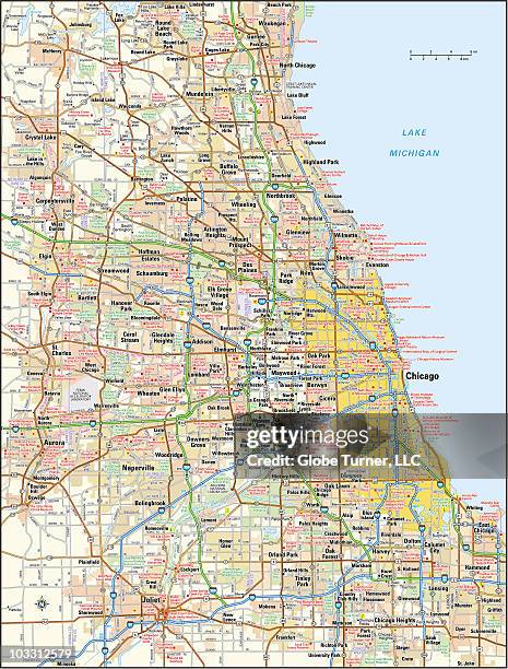 chicago, illinois area - chicago illinois stock illustrations