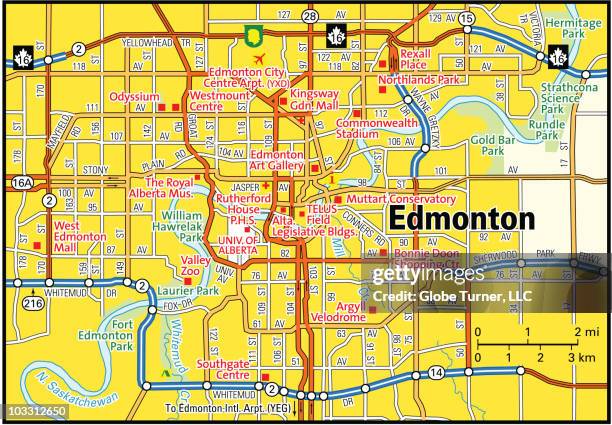 153 Edmonton Map Stock Photos High Res Pictures And Images Getty Images Edmonton Alberta Area 