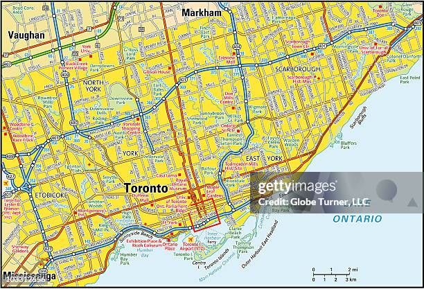 toronto, ontario area - toronto stock illustrations
