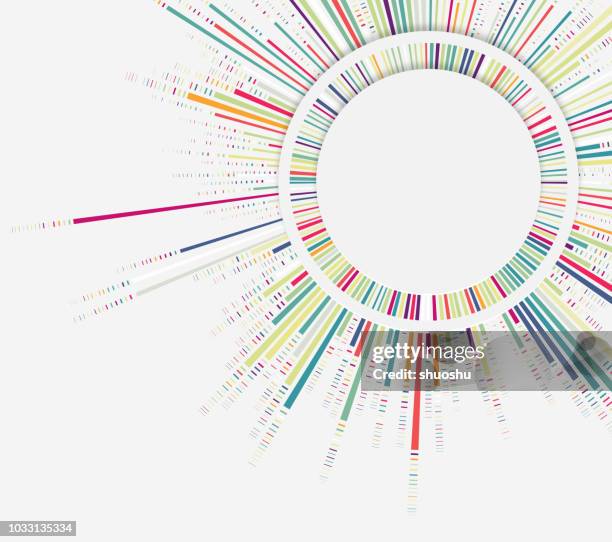 stockillustraties, clipart, cartoons en iconen met kleurovergang stripe modelabel - art and science