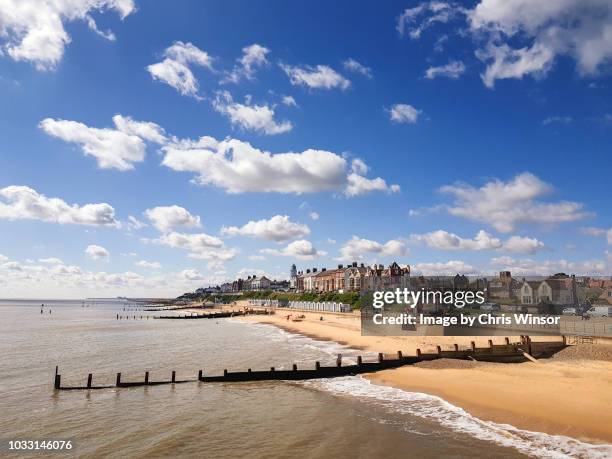 southwold from pier - southwold stockfoto's en -beelden