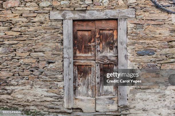 ancient old door - rustic barn stock pictures, royalty-free photos & images