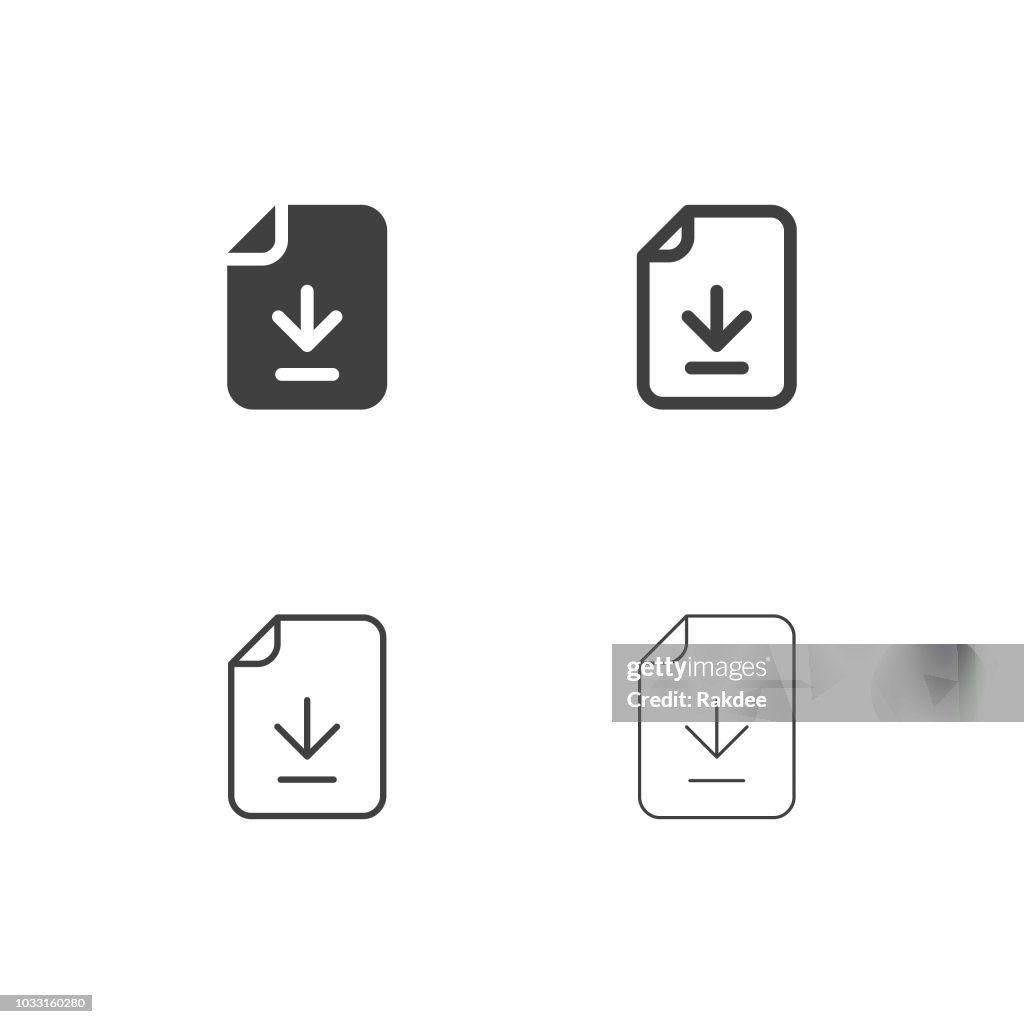 Downloading File Icons - Multi Series