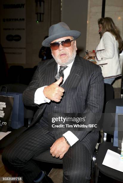 Ray Winstone attends the Pam Hogg Show during London Fashion Week September 2018 at Freemasons Hall on September 14, 2018 in London, England.