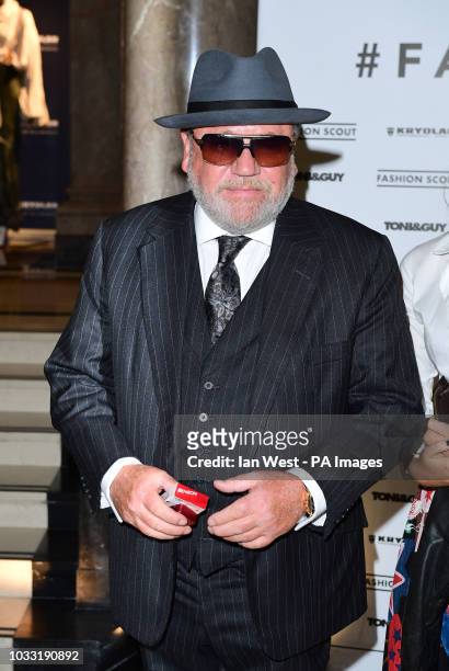 Ray Winstone on the front row during the Pam Hogg London Fashion Week SS19 show held at Freemasons Hall, London.