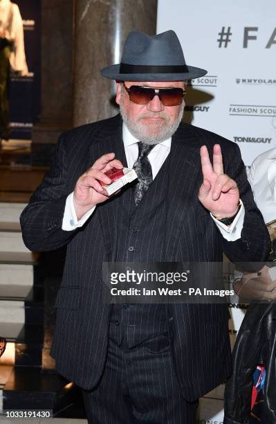 Ray Winstone on the front row during the Pam Hogg London Fashion Week SS19 show held at Freemasons Hall, London.