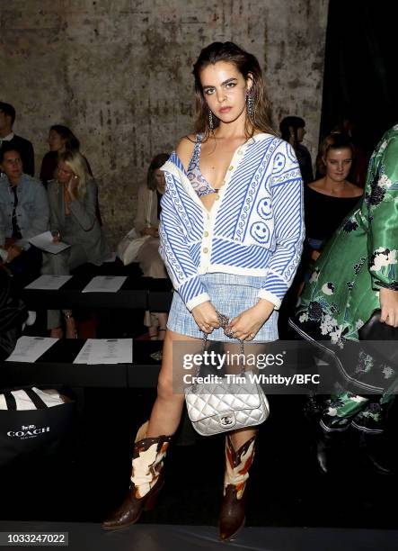 Bee Beardsworth attends the Ashley Williams presentation during London Fashion Week September 2018 at the House of Vans on September 14, 2018 in...