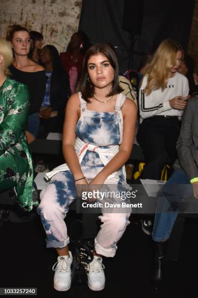 Molly Moorish attends the Ashley Williams front row during London Fashion Week September 2018 at House of Vans on September 14, 2018 in London,...