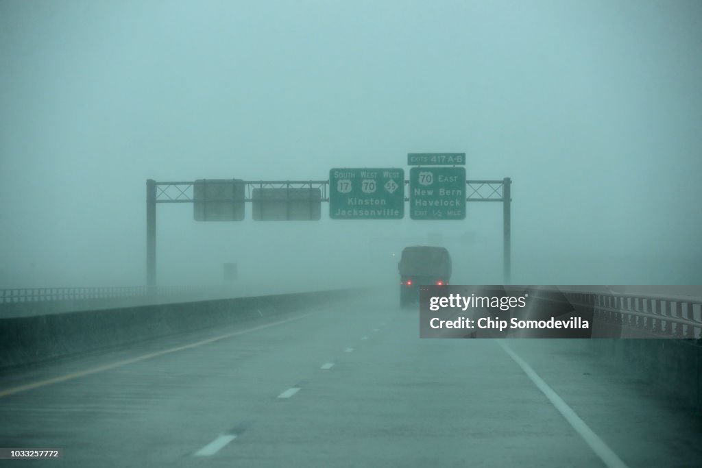 Hurricane Florence Slams Into Coast Of Carolinas