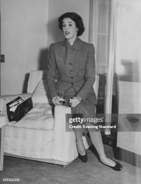 American fashion editor and socialite Barbara 'Babe' Cushing Mortimer , around the time of her divorce from her first husband Stanley Grafton...