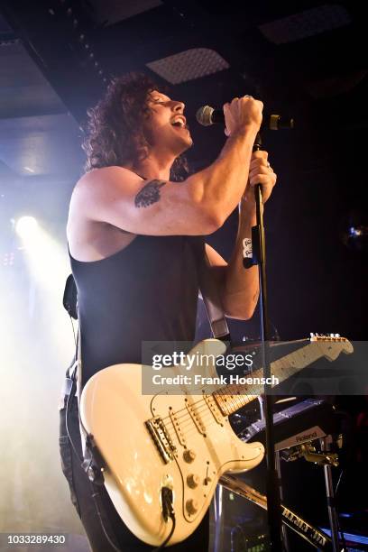 Adam Hyde of the Australian band Peking Duk performs live on stage during a concert at the Musik und Frieden on September 14, 2018 in Berlin, Germany.