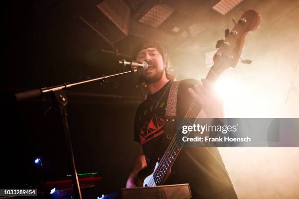 Reuben Styles of the Australian band Peking Duk performs live on stage during a concert at the Musik und Frieden on September 14, 2018 in Berlin,...