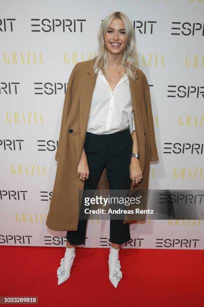Lena Gercke attends #LenaForEsprit Collection Launch - Grazia x Esprit on September 14, 2018 in Duesseldorf, Germany.