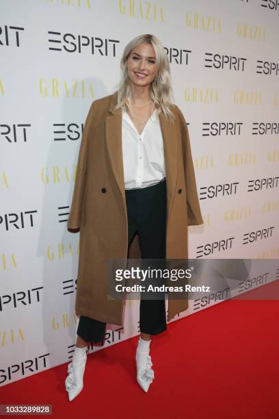 Lena Gercke attends #LenaForEsprit Collection Launch - Grazia x Esprit on September 14, 2018 in Duesseldorf, Germany.