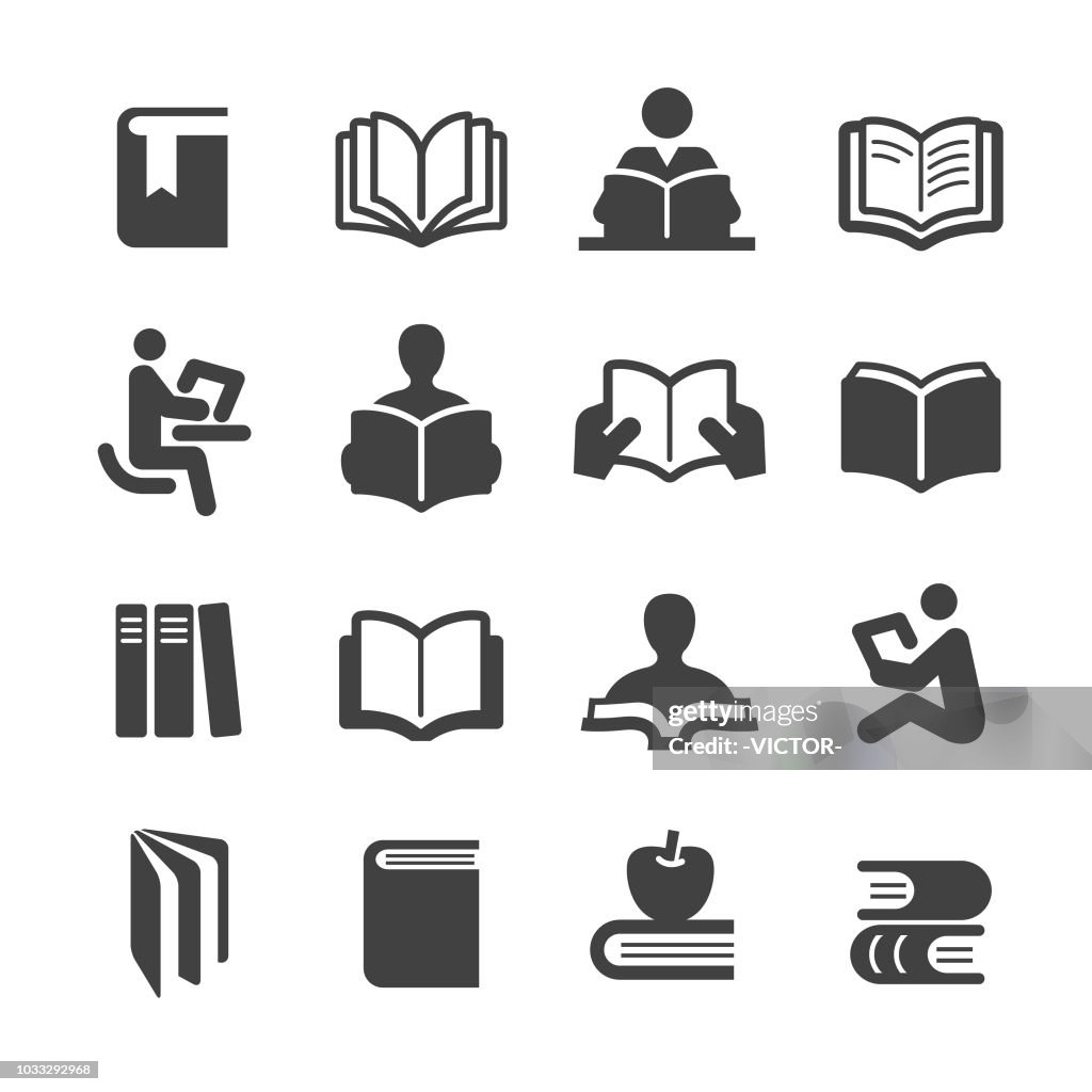 Books Icons Set - Acme Series