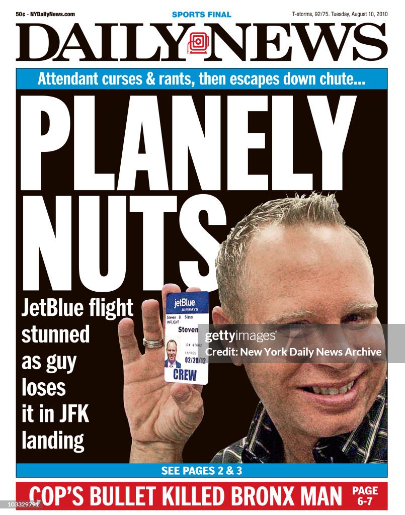 Daily News front page Steven Slater