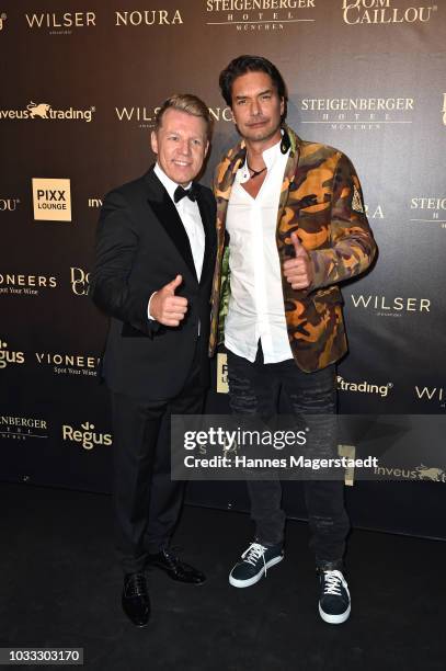 Axel Kahn and Marcus Schenkenberg during the PIXX Lounge Munich at Steigenberger Hotel on September 14, 2018 in Munich, Germany.