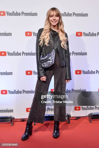 Lina Larissa Strahl during the YouTube Originals party at Festsaal Kreuzberg on September 12, 2018 in Berlin, Germany.