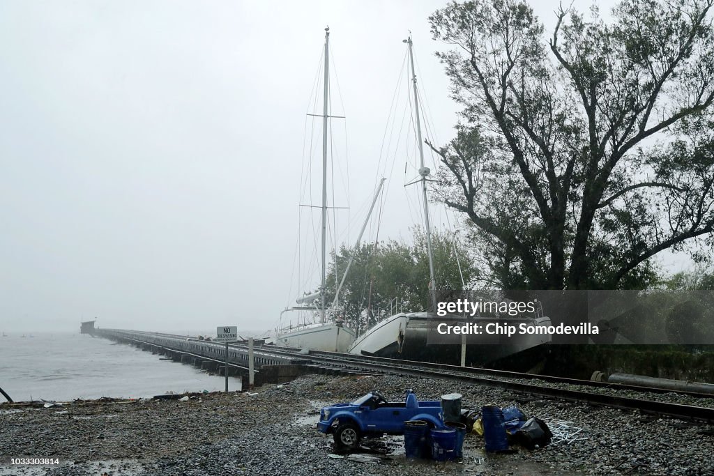 Hurricane Florence Slams Into Coast Of Carolinas