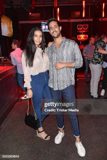 Lamiya Slimani and her brother Sami Slimani during the YouTube Originals party at Festsaal Kreuzberg on September 12, 2018 in Berlin, Germany.