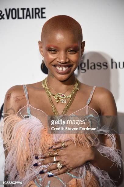 Slick Woods attends Daily Front Row's Fashion Media Awards on September 6, 2018 in New York City.