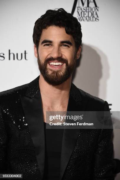 Darren Criss attends Daily Front Row's Fashion Media Awards on September 6, 2018 in New York City.