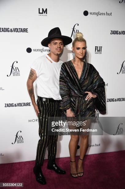 Evan Ross and Ashlee SImpson attend Daily Front Row's Fashion Media Awards on September 6, 2018 in New York City.
