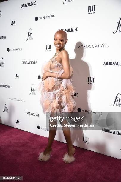 Slick Woods attends Daily Front Row's Fashion Media Awards on September 6, 2018 in New York City.