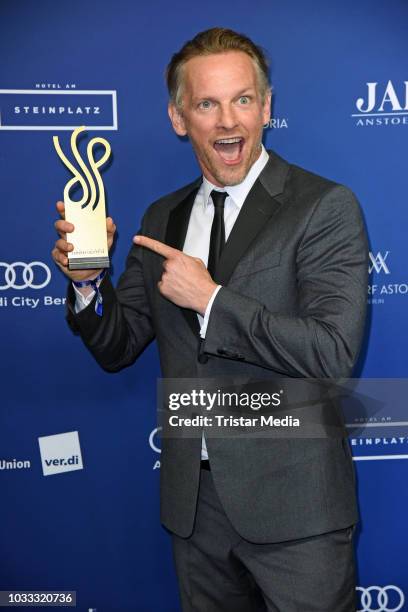 Dutch actor Barry Atsma attends the Deutscher Schauspielpreis 2018 at Zoo Palast on September 14, 2018 in Berlin, Germany.