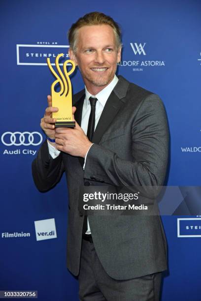 Dutch actor Barry Atsma attends the Deutscher Schauspielpreis 2018 at Zoo Palast on September 14, 2018 in Berlin, Germany.