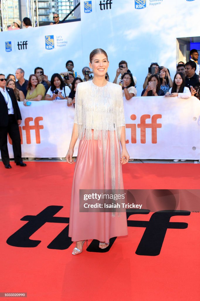 2018 Toronto Rosamund Pike attends the 'A Private War' premiere during 2018... News ...