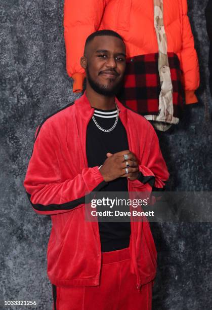 Novelist attends the Griffin X Woolrich capsule collection launch presented by Highsnobiety during London Fashion Week September 2018 at 180 The...