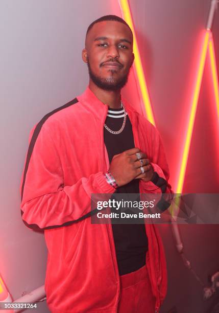 Novelist attends the Griffin X Woolrich capsule collection launch presented by Highsnobiety during London Fashion Week September 2018 at 180 The...